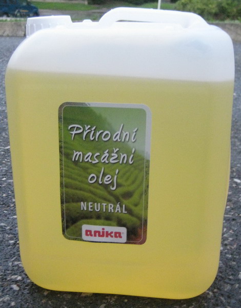 Přírodní masážní olej - cappuccino ( 5000 ml ) 