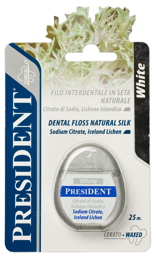 Dentální niť z přírodního hedvábí White