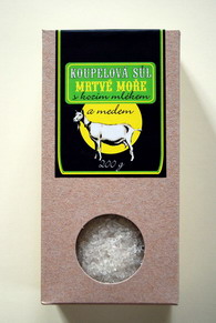 Koupelová sůl Mrtvé moře s kozím mlékem a medem 
