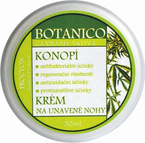 Konopný krém na unavené nohy s extraktem konopí 50ml 