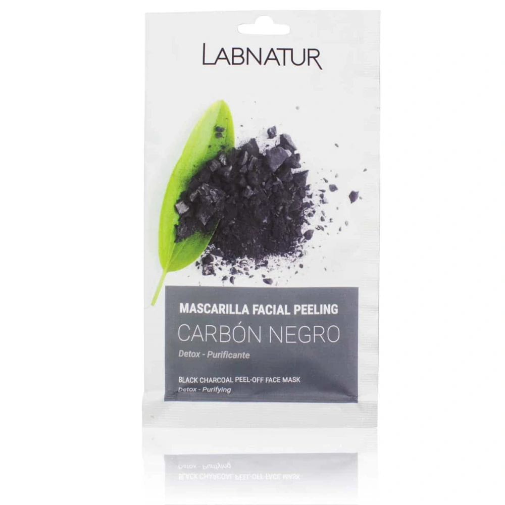 Peelingová pleťová maska s černým uhlím 10ml Labnatur