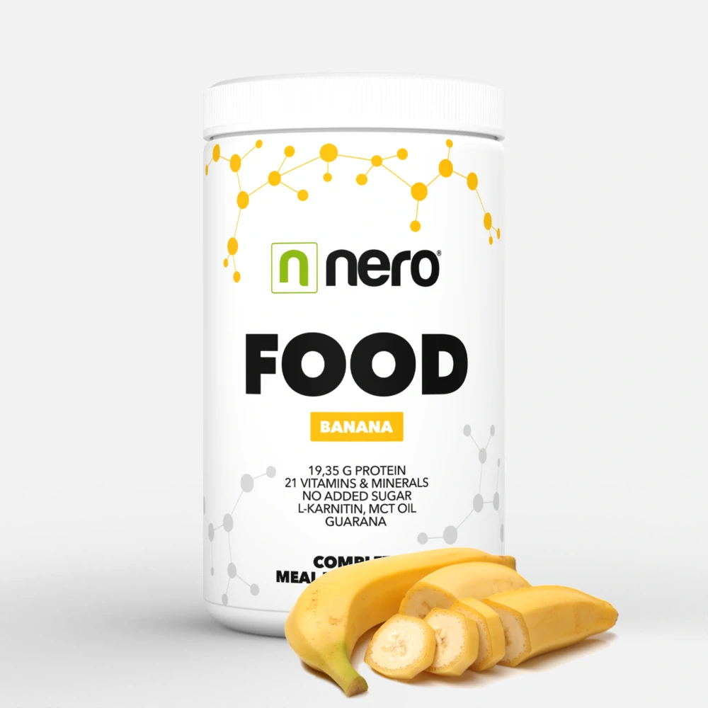Funkční zdravá strava Nero FOOD Banán, 600g, 20 porcí