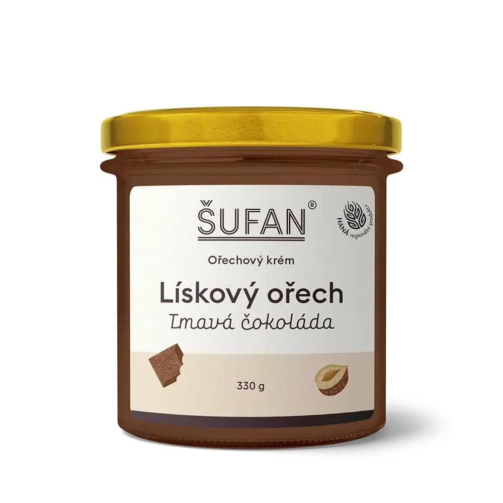 Lískový ořech s tmavou čokoládou - 330 g