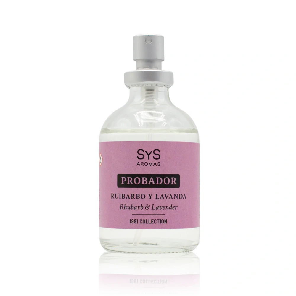 Osvěžovač vzduchu ve spreji s rebarborou a levandulí TESTER - 50 ml