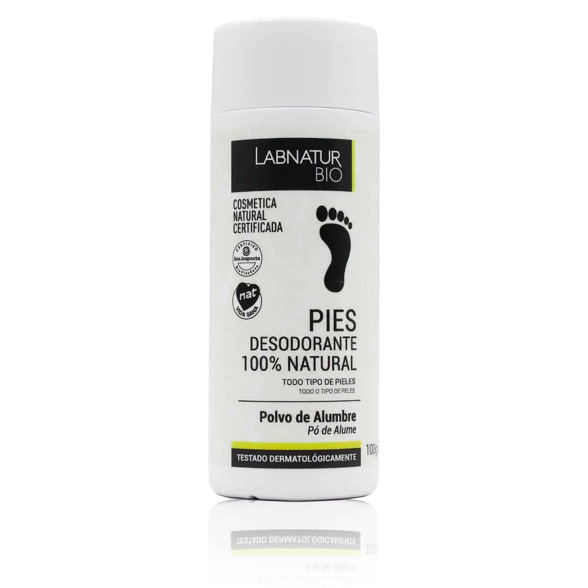 Přírodní deodorant kamenec prášek na nohy 100g Labnatur Bio