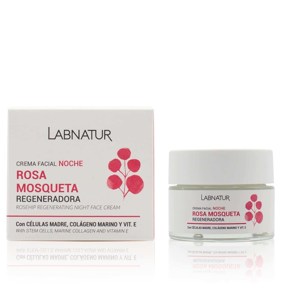 Růžový šípkový noční krém na obličej 50ml Labnatur