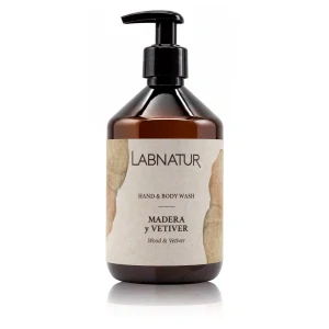 Mýdlo na ruce a tělo Wood a Vetiver - 500 ml Labnatur