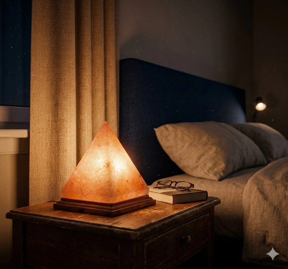 Solná lampa - pyramida
