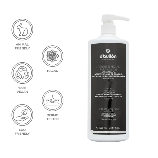 Speciální tělový éterický olej pro masáž - 1000 ml