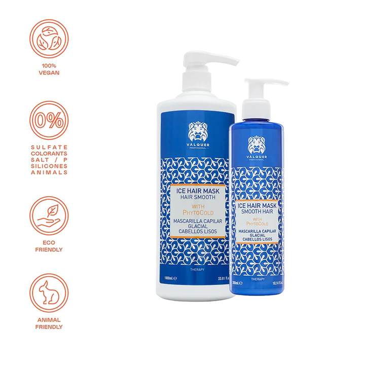 Glaciální vlasová maska pro rovné vlasy - 1000 ml