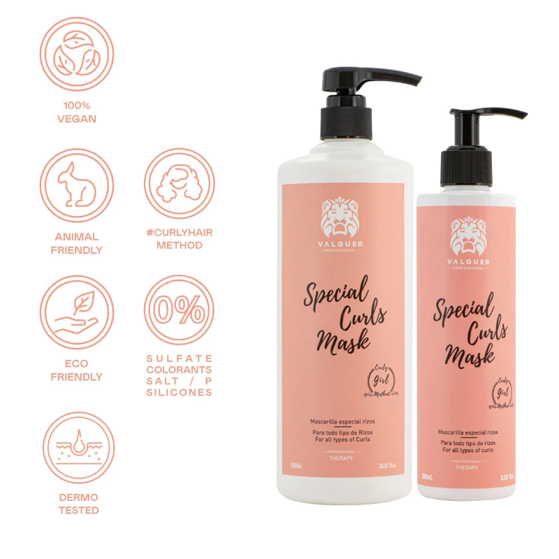 Maska vhodná pro Curly Method - Speciální pro kudrnaté vlasy - 290 ml