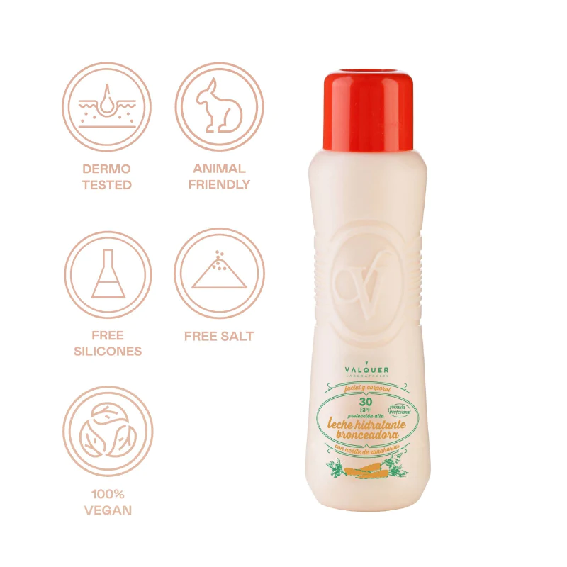 Hydratační opalovací mléko na obličeje a tělo z mrkve SPF 30 - 500 ml