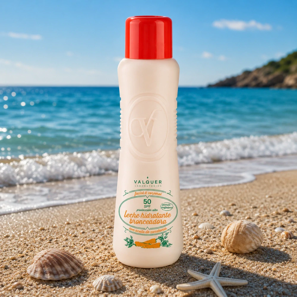 Hydratační opalovací mléko na obličej a těla z mrkve SPF 50 - 500 ml