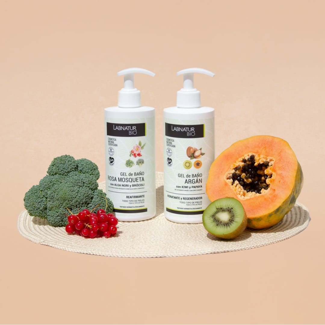 Arganový, kiwi a papájový sprchový gel 450ml Labnatur Bio