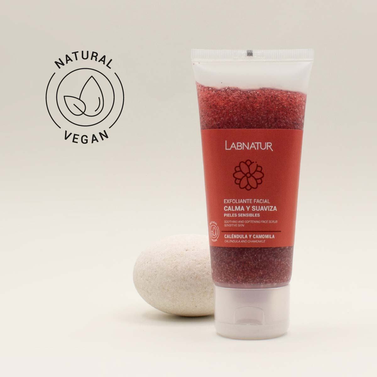 Měsíček lékařský a heřmánkový peeling na obličej 100 ml