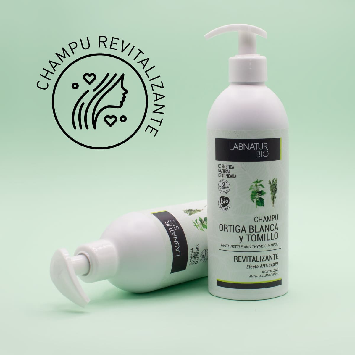 Labnatur Bio Revitalizační šampon s bílou kopřivou a tymiánem 450ml
