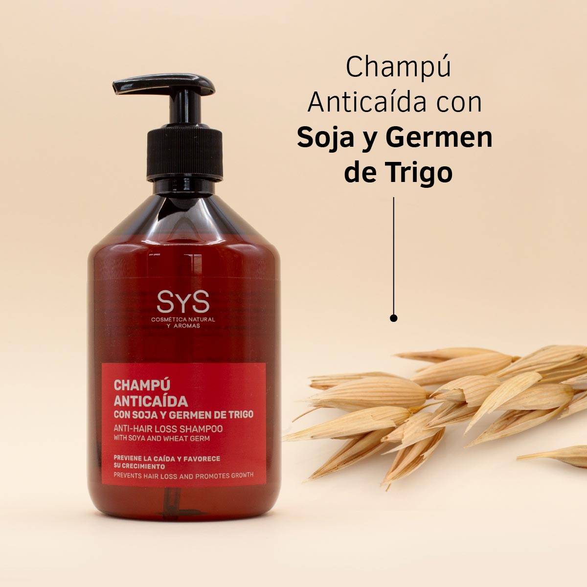 Šampon proti vypadávání vlasů se sójou a pšeničnými klíčky 500 ml Labnatur