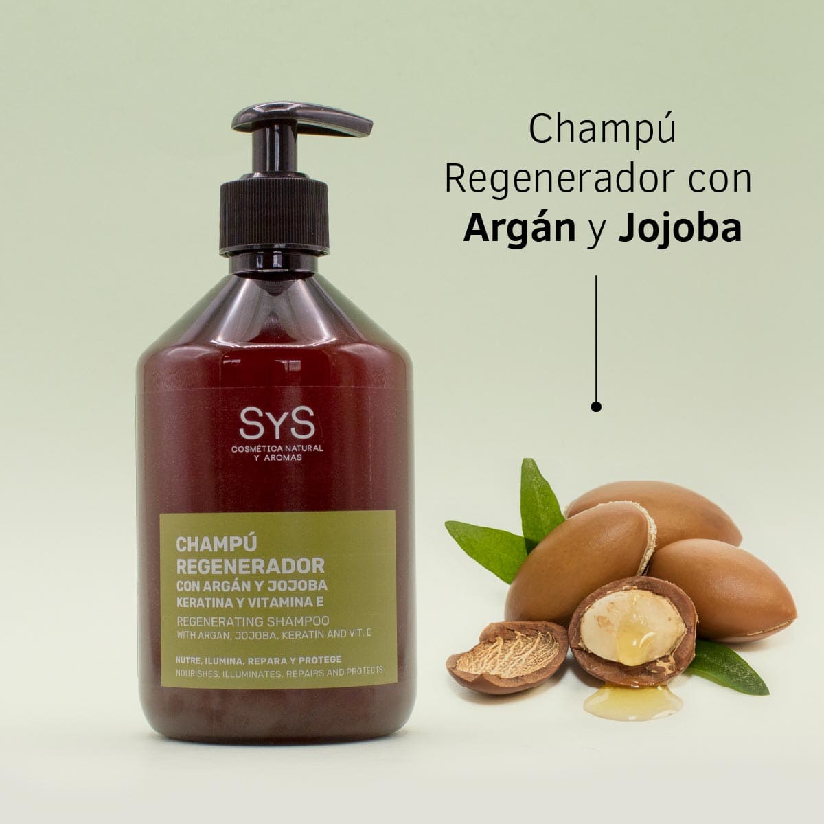 Argan&Jojobový regenerační šampon s keratinem 500ml Labnatur