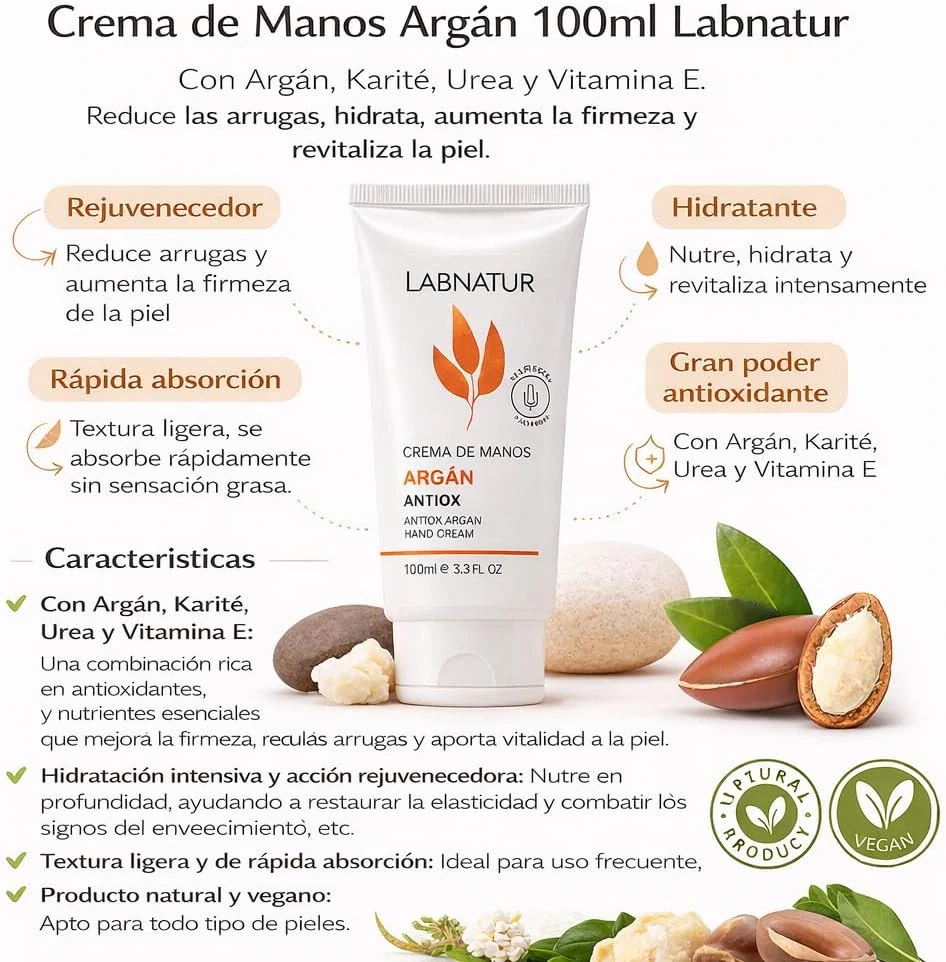 Arganový krém na ruce 100 ml Labnatur