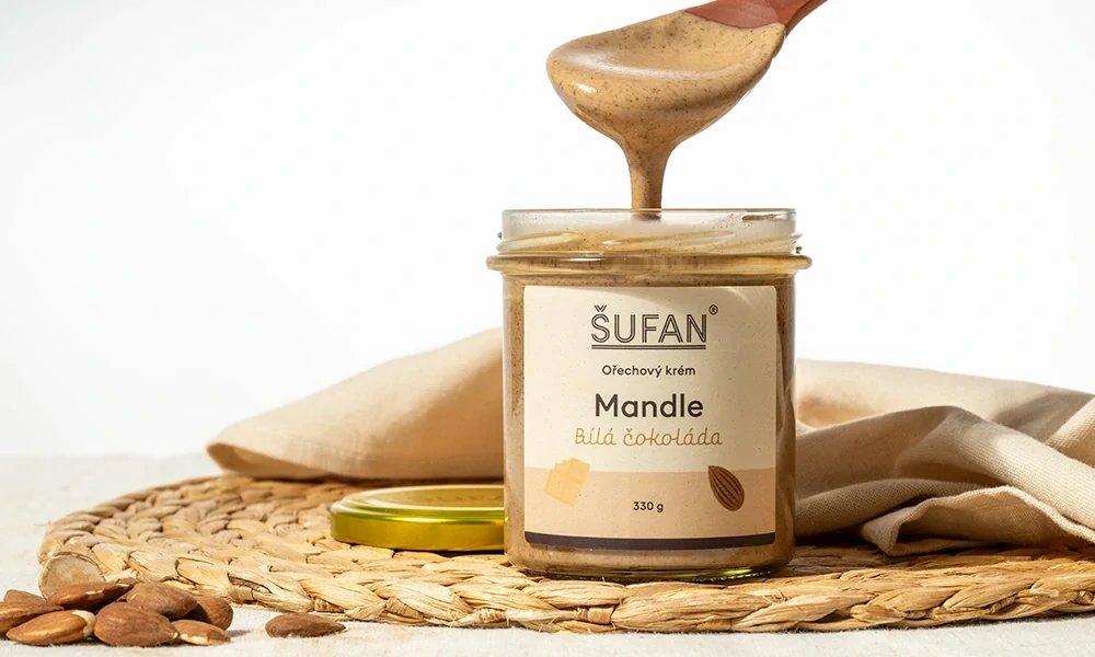 Mandle s bílou čokoládou - 330 g