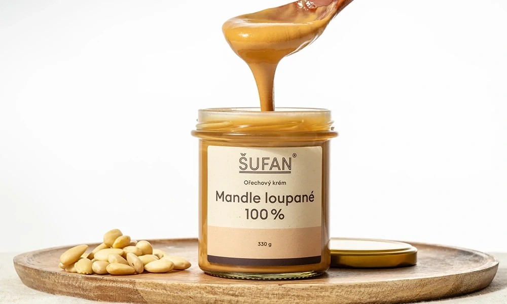 Máslo z loupaných mandlí - 330 g