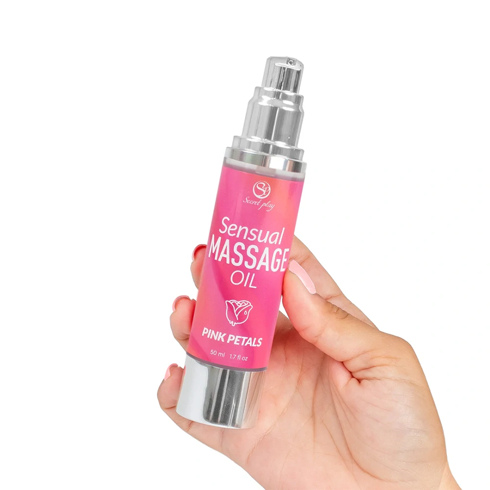 Masážní olej z okvětních lístku růží - 50 ml