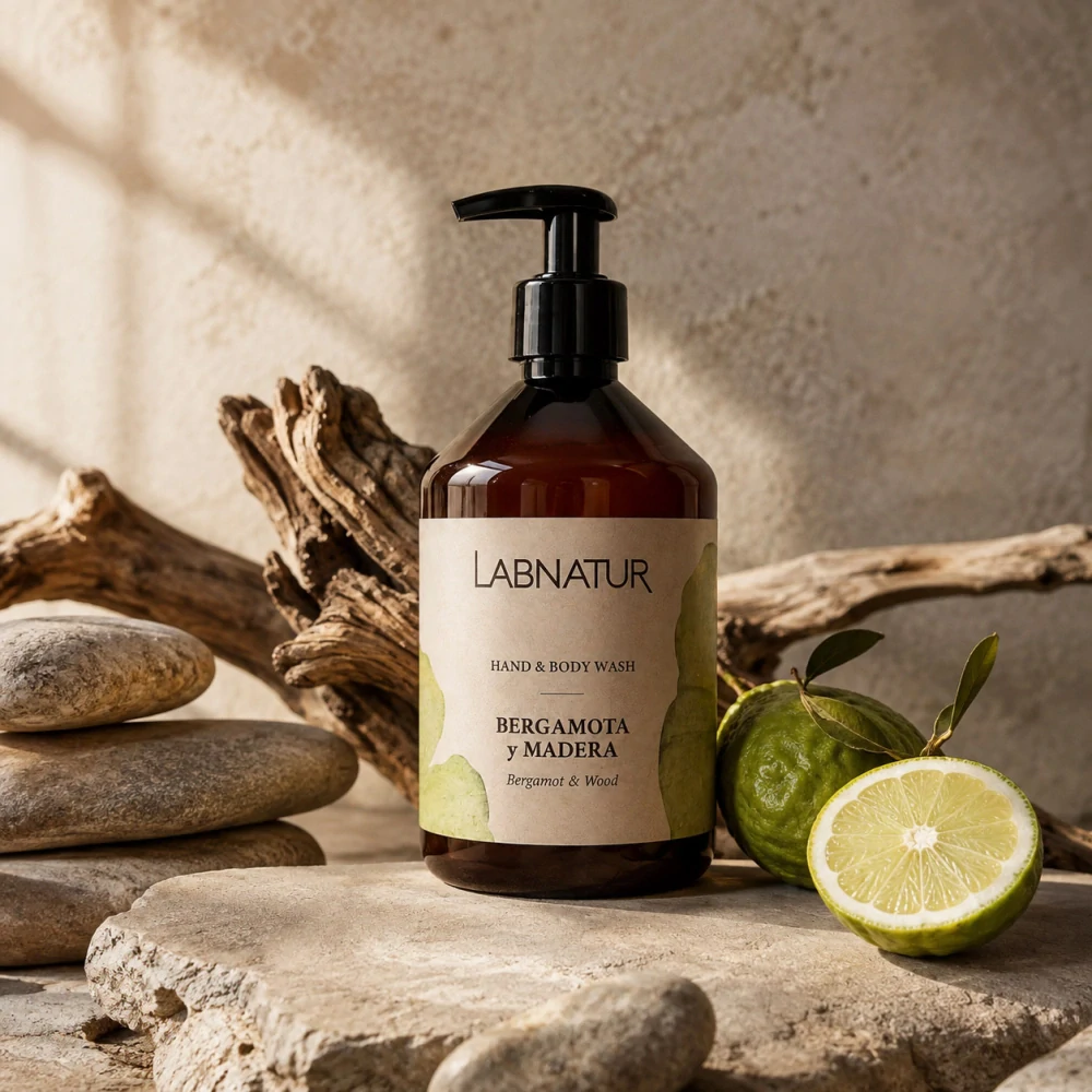 Bergamot - dřevité mýdlo na ruce a tělo - 500 ml Labnatur