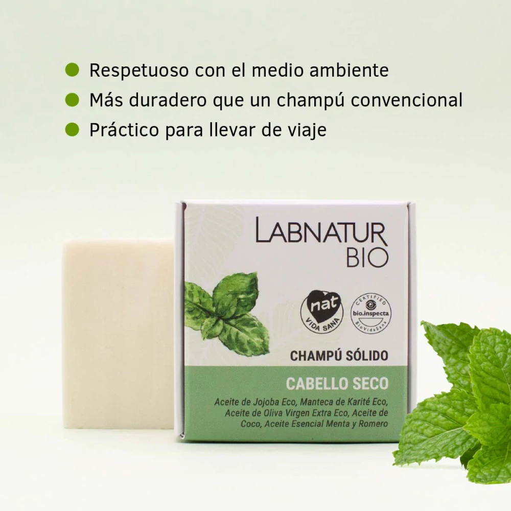 Pevný šampon pro suché vlasy 75 g Labnatur Bio