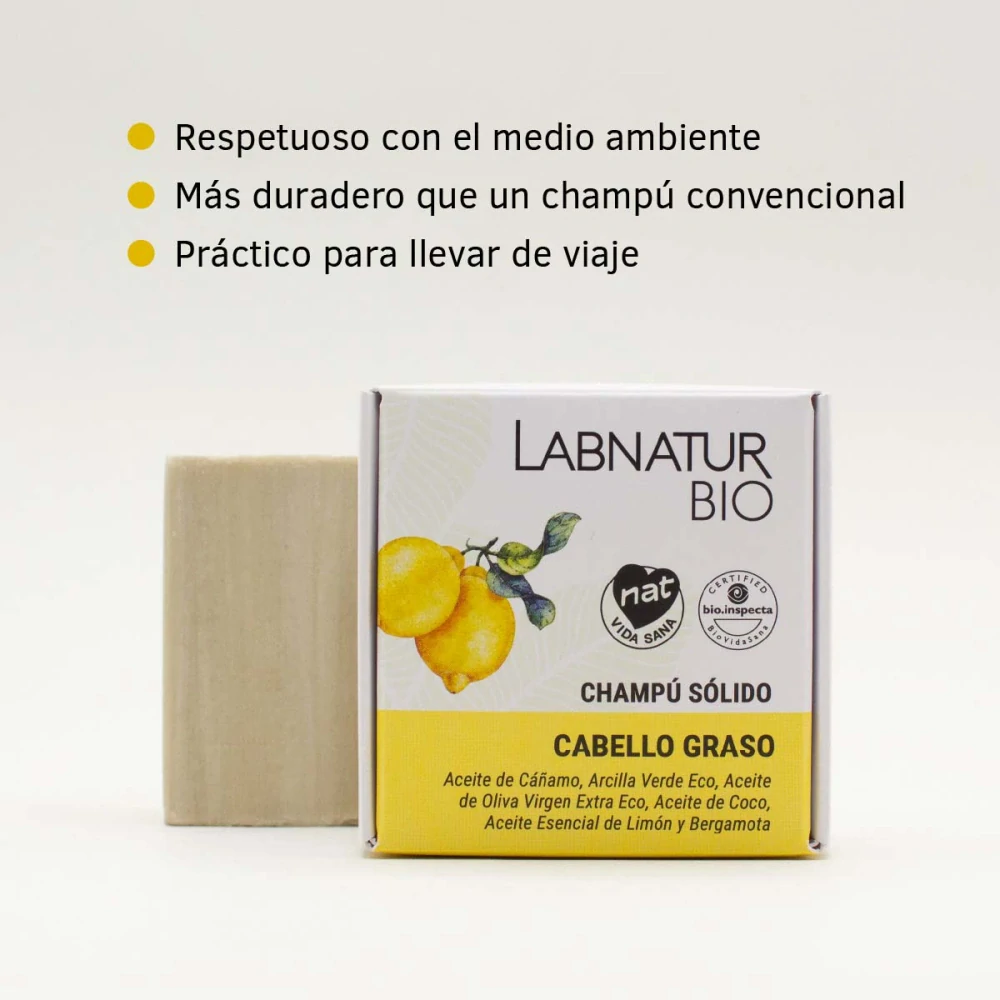 Pevný šampon pro mastné vlasy 75 g Labnatur Bio