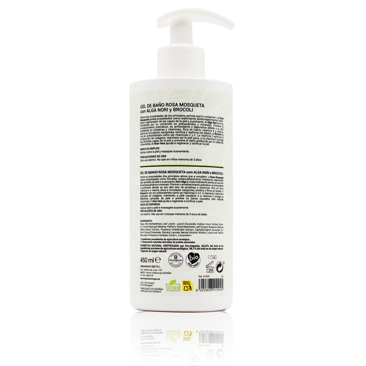 Sprchový gel ze šípku, mořských řas a brokolice 450 ml Labnatur Bio