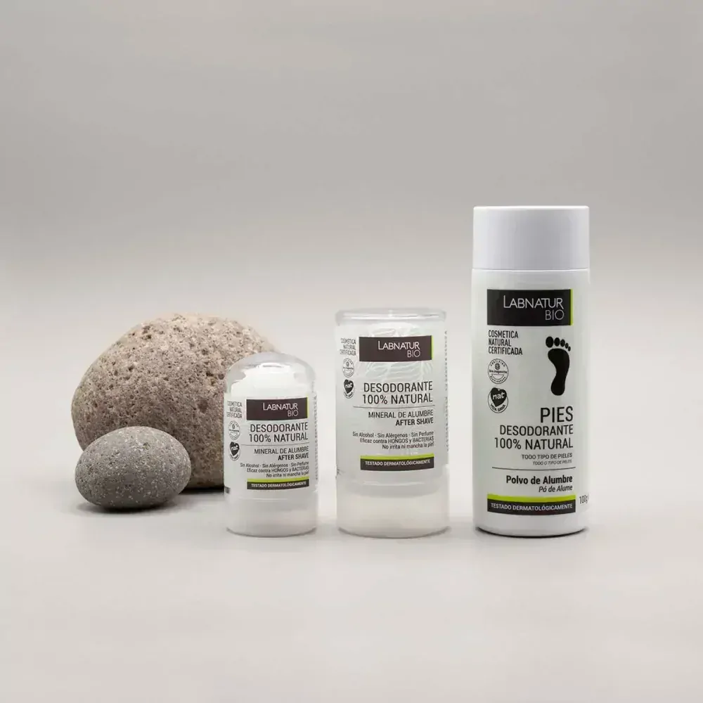 Přírodní deodorant kamenec prášek na nohy 100g Labnatur Bio
