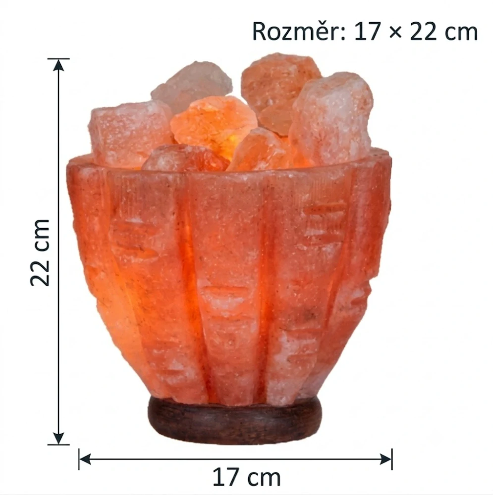 Solná lampa - bambusová mísa