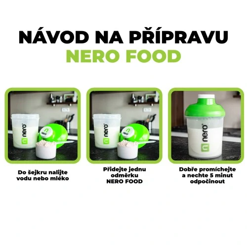 Funkční zdravá strava Nero FOOD Vanilka, 1kg, 33 porcí