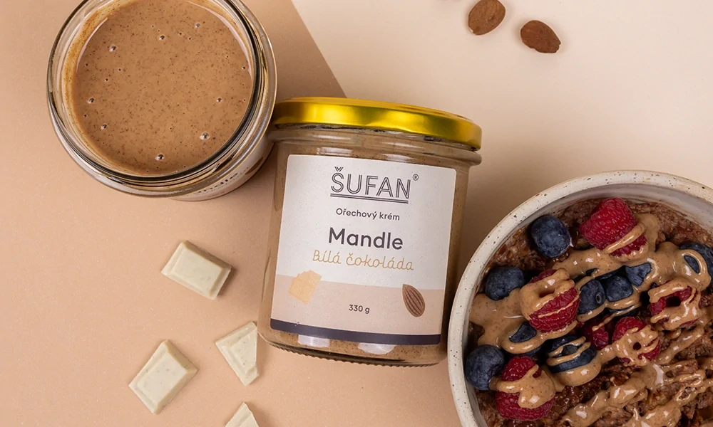 Mandle s bílou čokoládou - 330 g