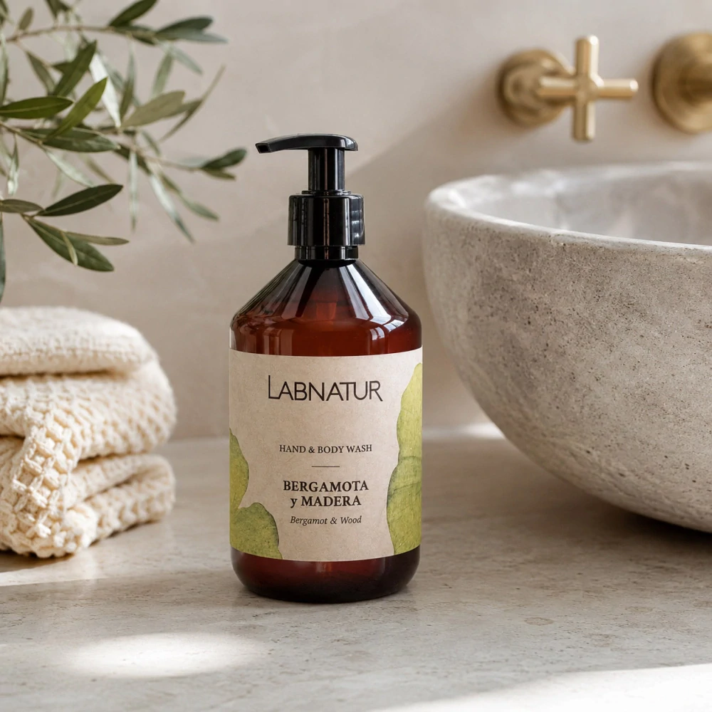 Bergamot - dřevité mýdlo na ruce a tělo - 500 ml Labnatur