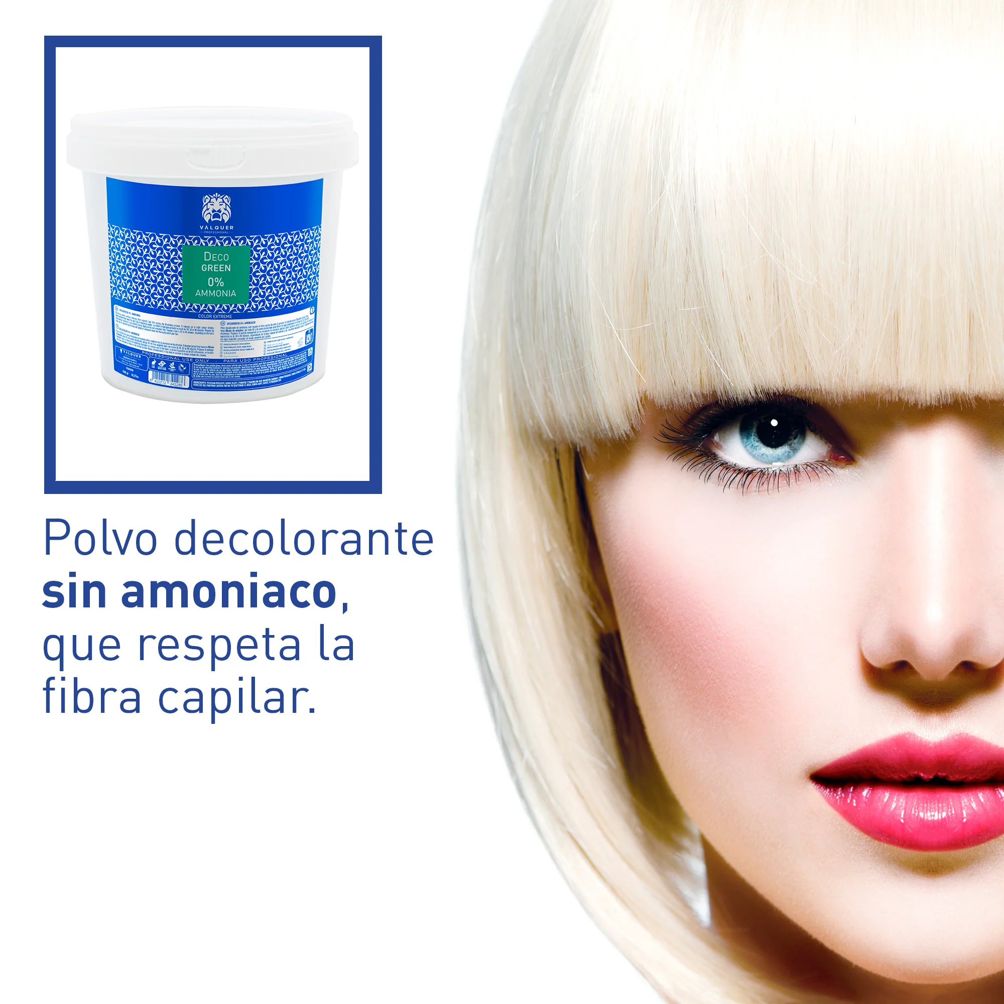 Bělicí prostředek bez amoniaku - Decogreen Powders 0% - 1000 g
