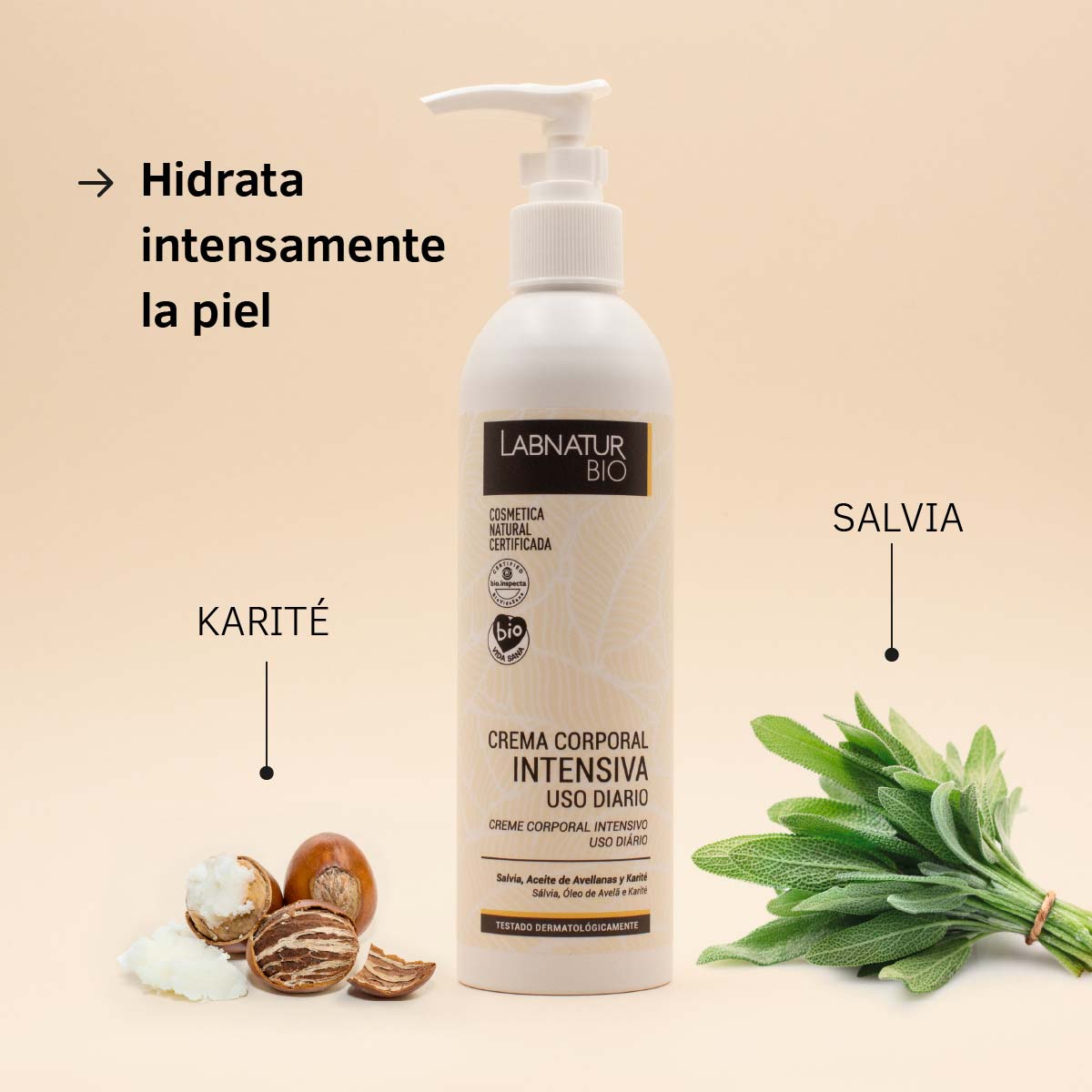 Intenzivní tělový krém se šalvějí 250ml Labnatur Bio