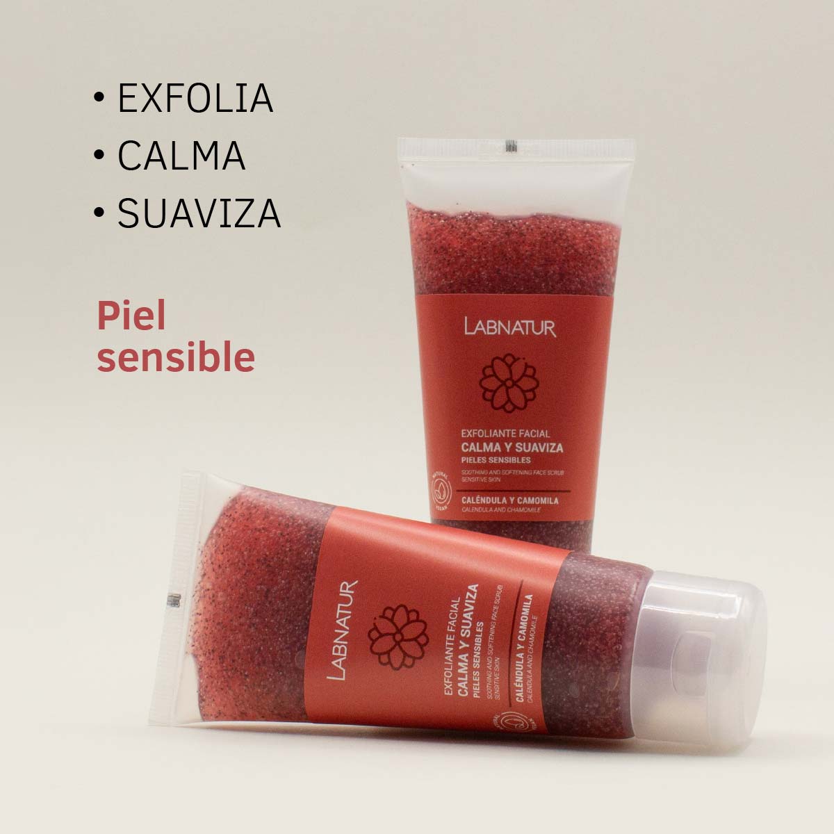 Měsíček lékařský a heřmánkový peeling na obličej 100 ml
