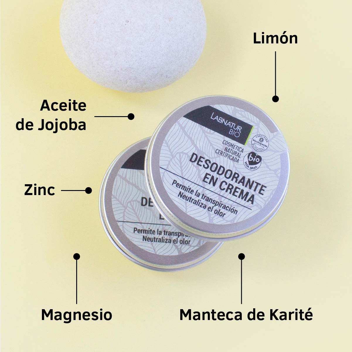Deodorant krémový 50ml Labnatur Bio